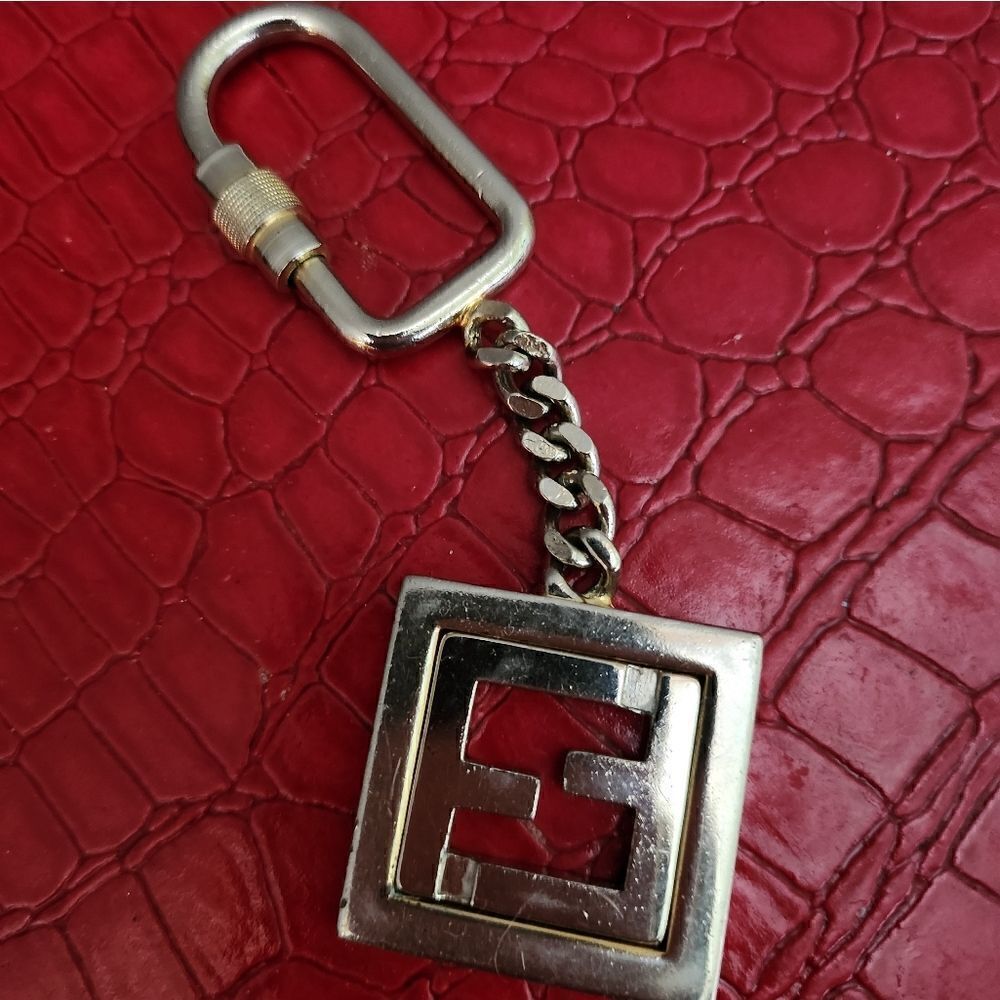Authentic Fendi Silver Rare Key Fob - Picture 6 of 8